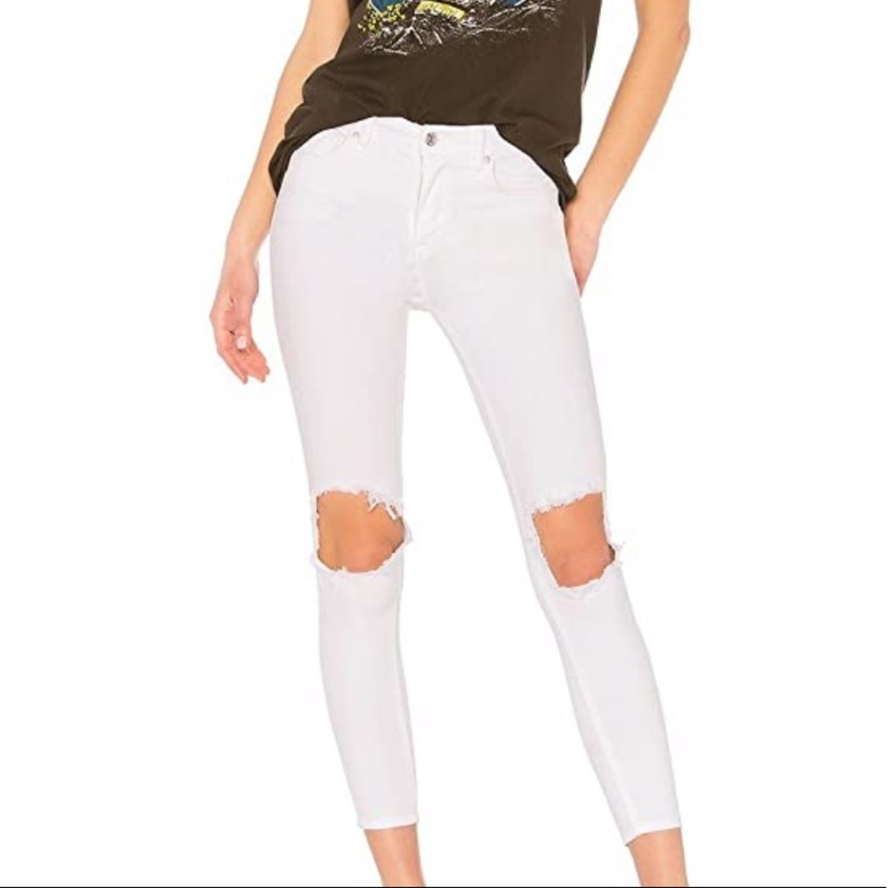 Free People Busted Knee Skinny Jeans - Picture 3 of 3